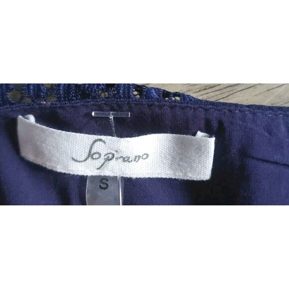 Soprano Nightgown Women's  Small Blue Floral Lace Lined  NWT - Picture 3 of 11